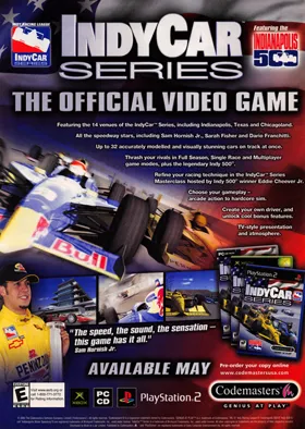 IndyCar Series (USA) box cover back